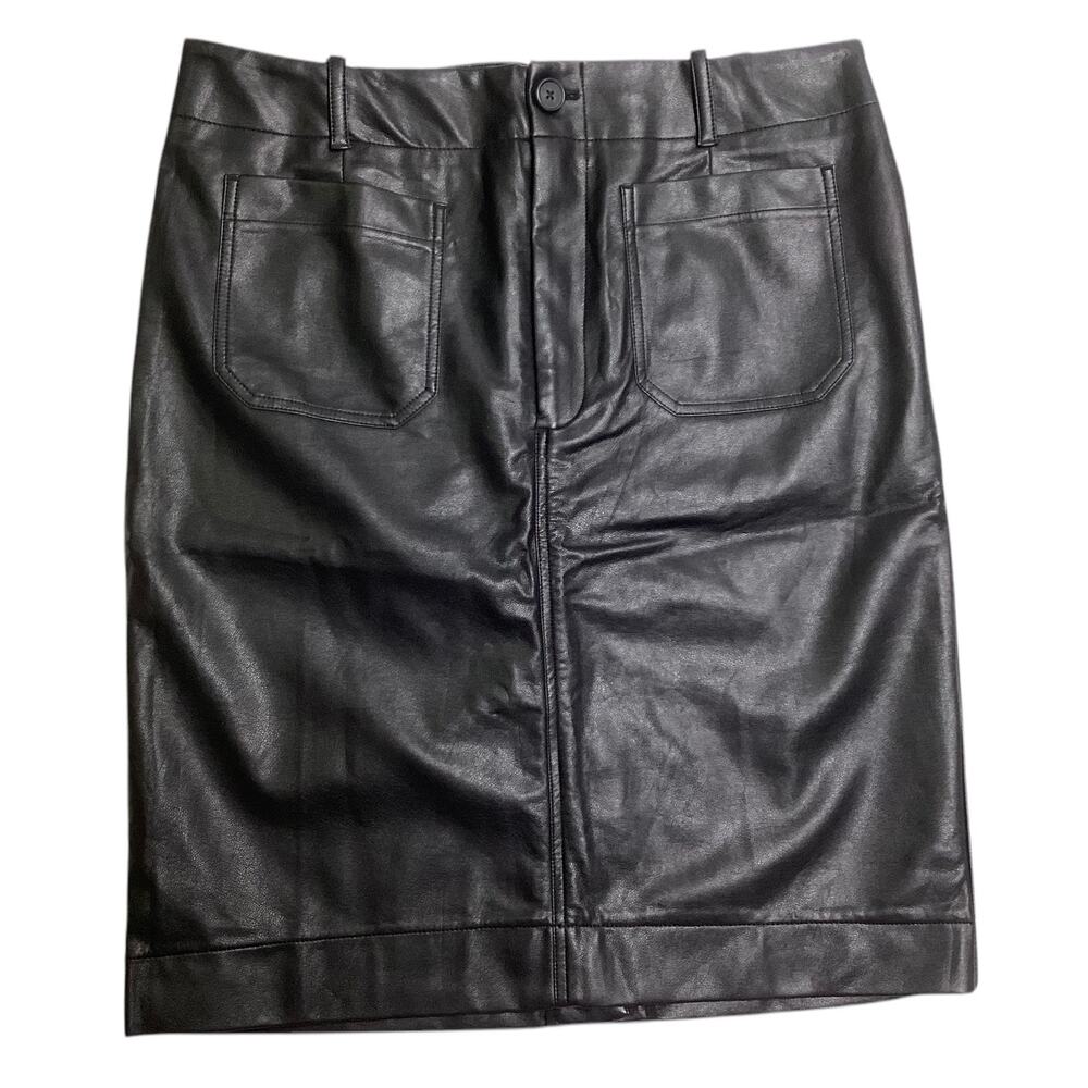 Black Leather Mini Skirt